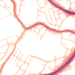 Daytime road noise heatmap for S61 1EU