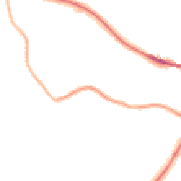 Night-time road noise heatmap for S61 1EW