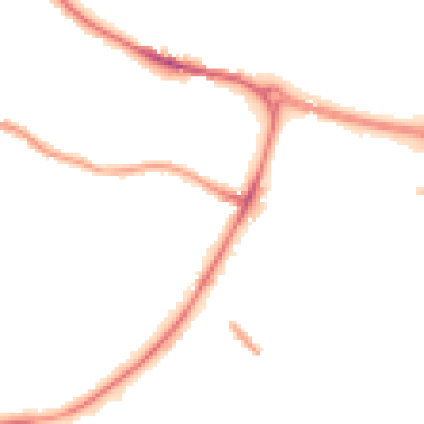 Night-time road noise heatmap for S61 1HJ