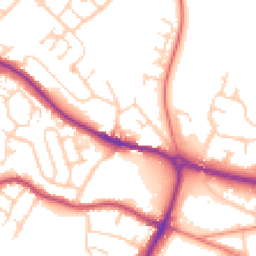 Daytime road noise heatmap for S61 1LN