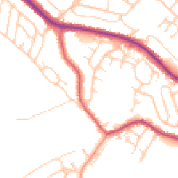 Daytime road noise heatmap for S61 1NJ
