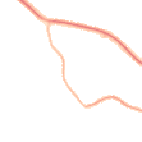 Night-time road noise heatmap for S61 1NJ