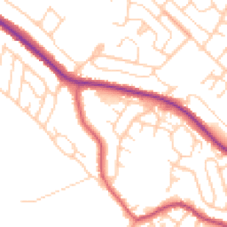 Daytime road noise heatmap for S61 1PA
