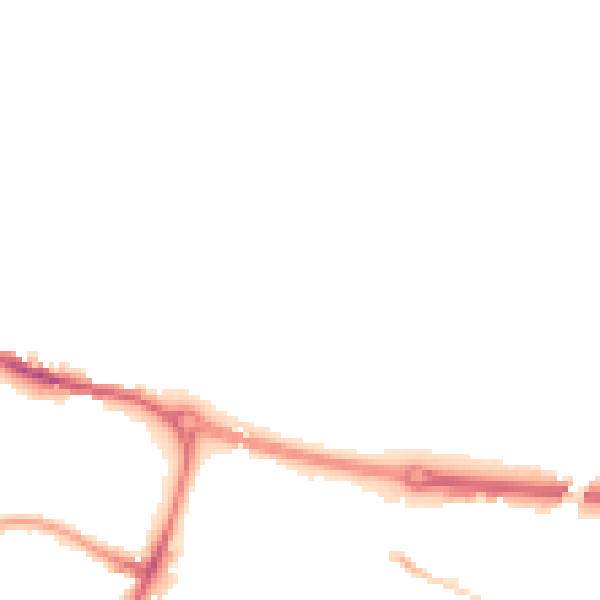 Night-time road noise heatmap for S61 1TJ