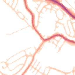 Daytime road noise heatmap for S61 2BF