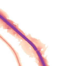 Night-time road noise heatmap for S61 2BT