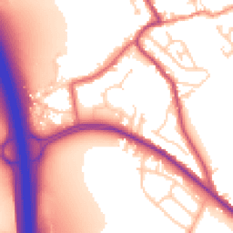 Daytime road noise heatmap for S61 2FL