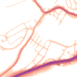 Daytime road noise heatmap for S61 2JU