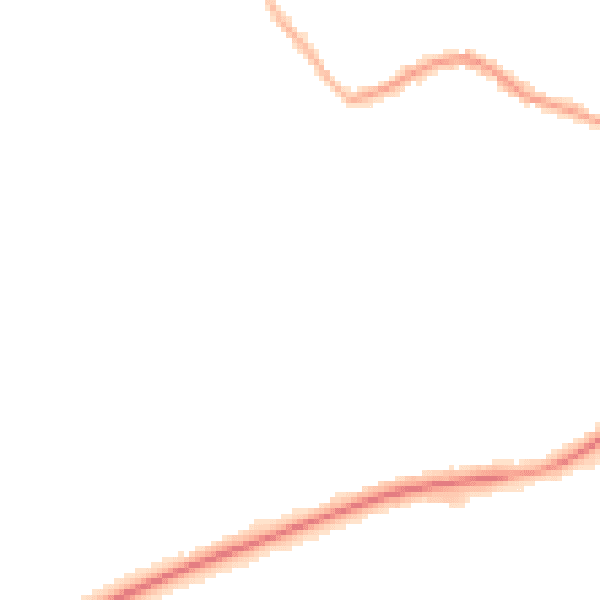 Night-time road noise heatmap for S61 2JU