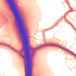 Daytime road noise heatmap for S61 2PP