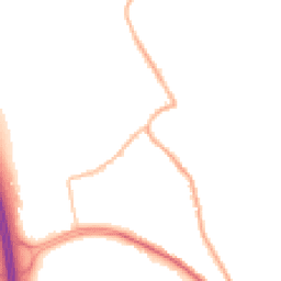 Night-time road noise heatmap for S61 2PQ