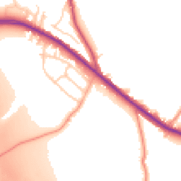 Daytime road noise heatmap for S61 2SF