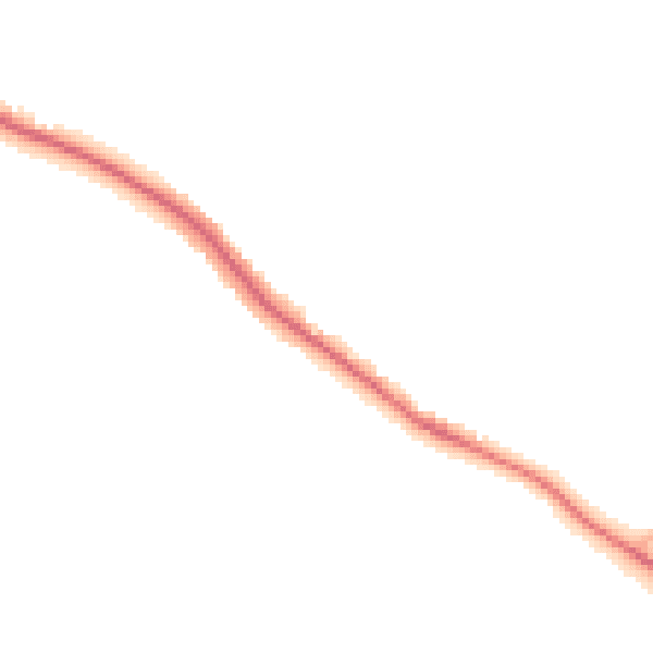Night-time road noise heatmap for S61 2SR