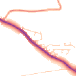 Daytime road noise heatmap for S61 2ST