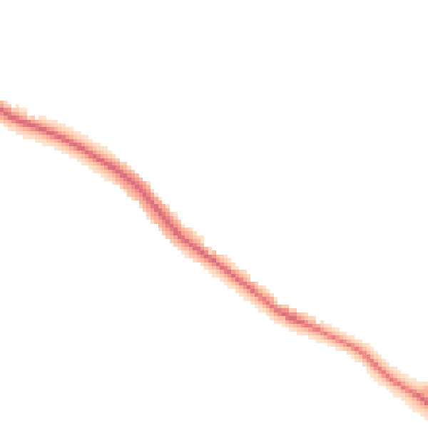 Night-time road noise heatmap for S61 2ST