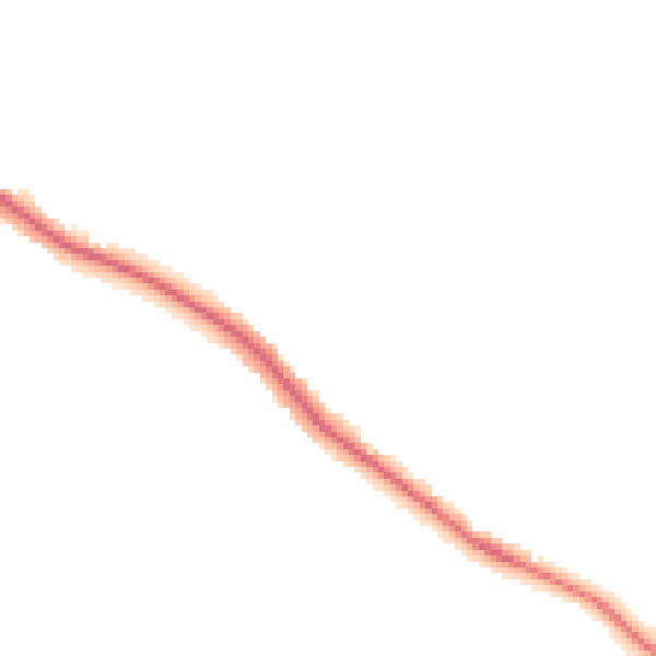 Night-time road noise heatmap for S61 2SU