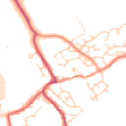 Daytime road noise heatmap for S61 2TP