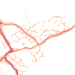 Daytime road noise heatmap for S61 2TR