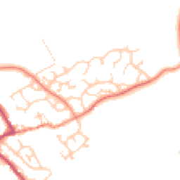 Daytime road noise heatmap for S61 2TT