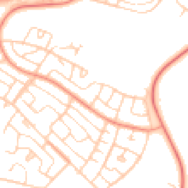 Daytime road noise heatmap for S61 3DL