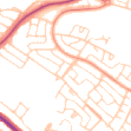 Daytime road noise heatmap for S61 3LD