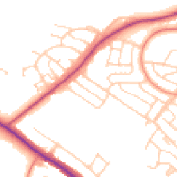 Daytime road noise heatmap for S61 3LZ