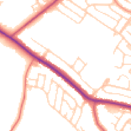 Daytime road noise heatmap for S61 3NR