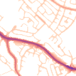 Daytime road noise heatmap for S61 3QE