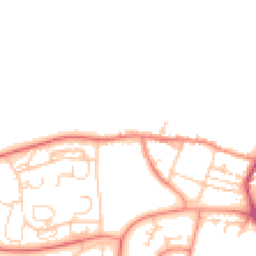 Daytime road noise heatmap for S61 4DT