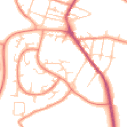 Daytime road noise heatmap for S61 4NL