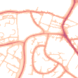 Daytime road noise heatmap for S61 4RD