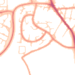 Daytime road noise heatmap for S61 4RG