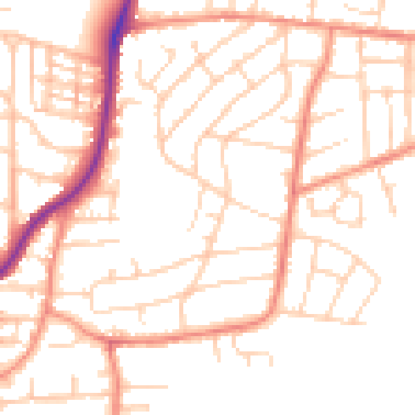 Daytime road noise heatmap for S62 5BL