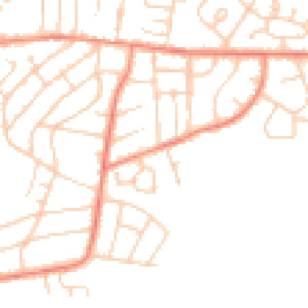 Daytime road noise heatmap for S62 5DY