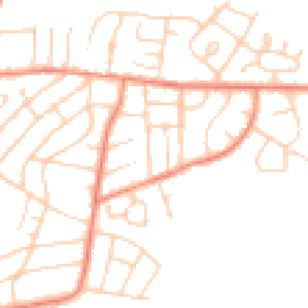 Daytime road noise heatmap for S62 5ED
