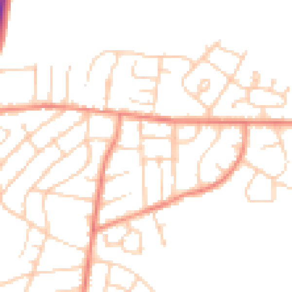 Daytime road noise heatmap for S62 5EE