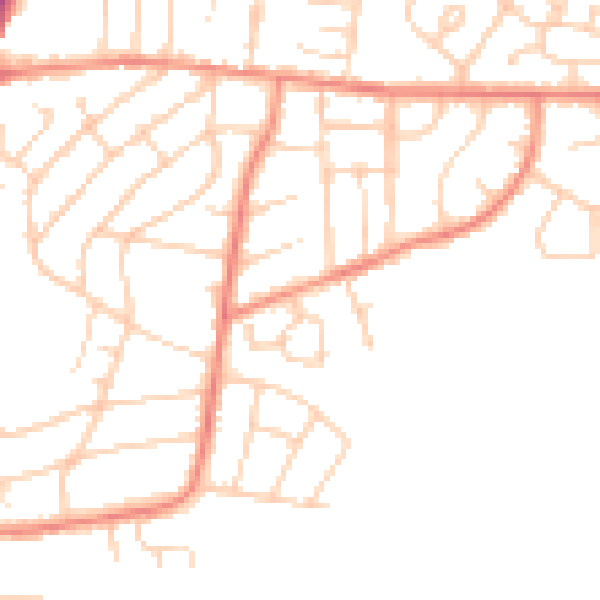 Daytime road noise heatmap for S62 5HU