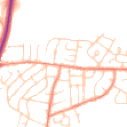 Daytime road noise heatmap for S62 5NJ