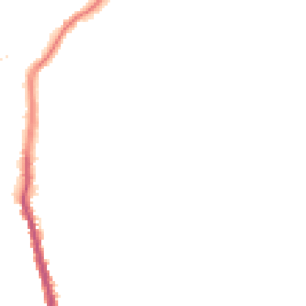 Night-time road noise heatmap for S62 6AD