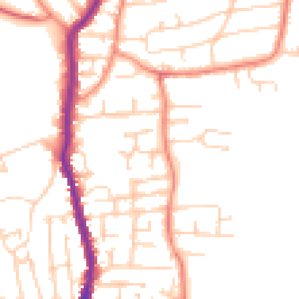 Daytime road noise heatmap for S62 6FB