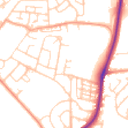 Daytime road noise heatmap for S62 7DE