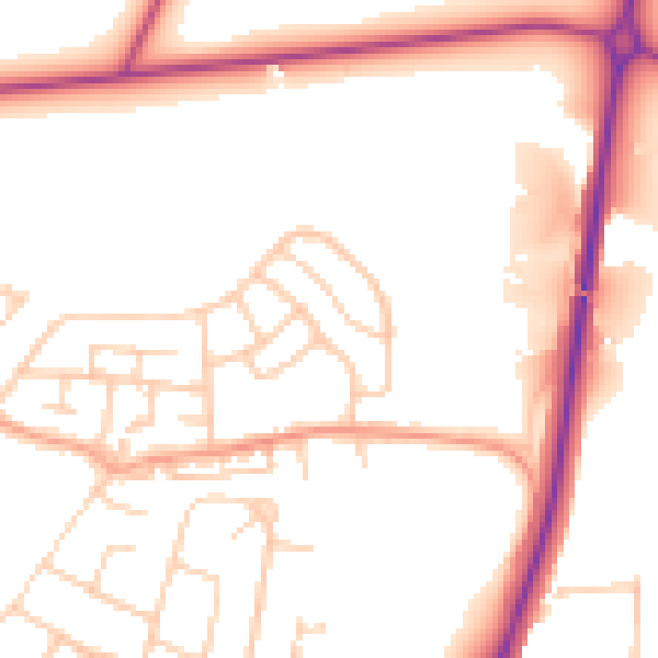 Daytime road noise heatmap for S62 7QU