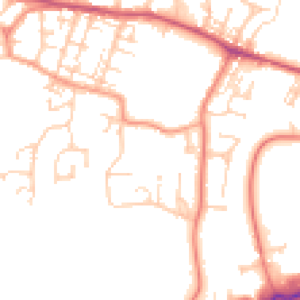 Daytime road noise heatmap for S63 0AF