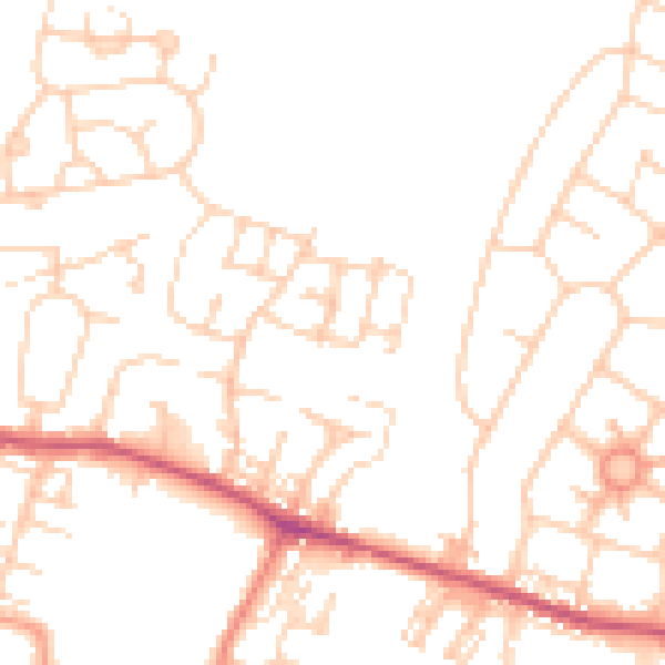 Daytime road noise heatmap for S63 0AP