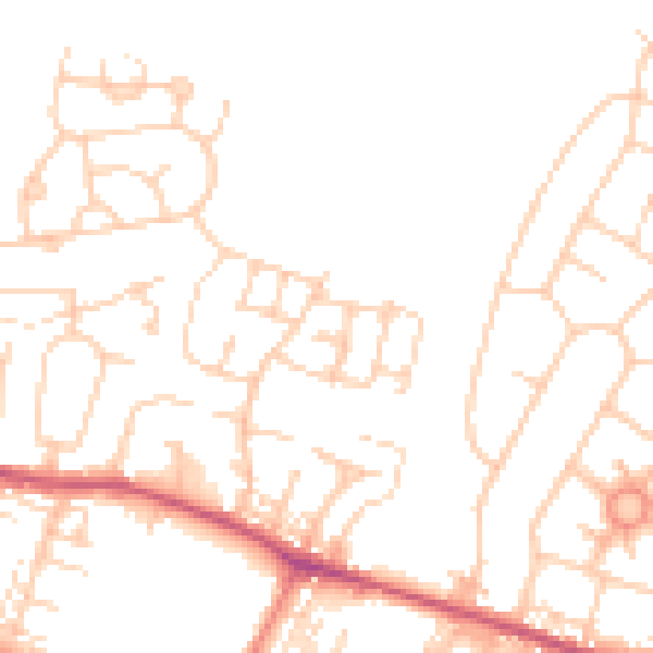 Daytime road noise heatmap for S63 0AT