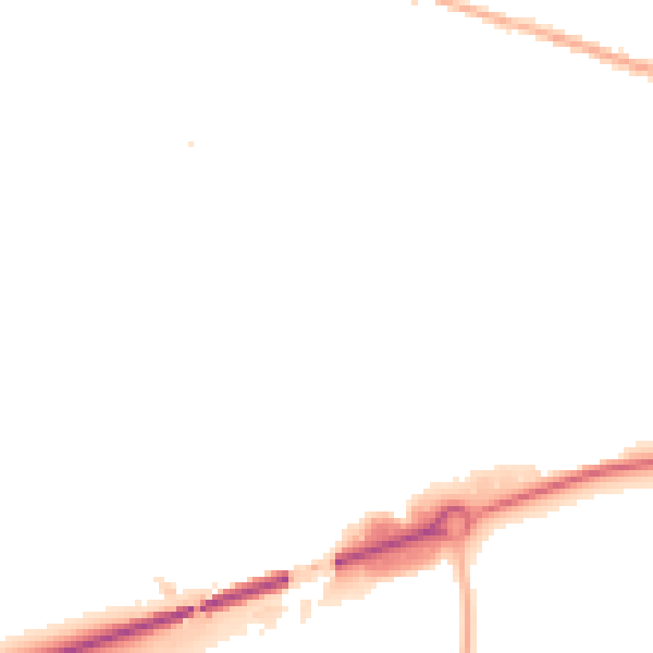 Night-time road noise heatmap for S63 0AY