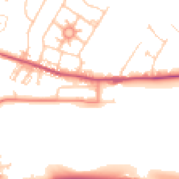Daytime road noise heatmap for S63 0BF