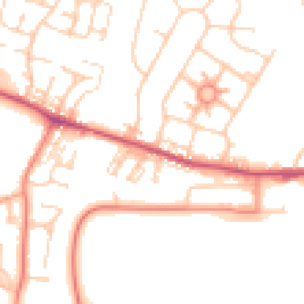 Daytime road noise heatmap for S63 0BT