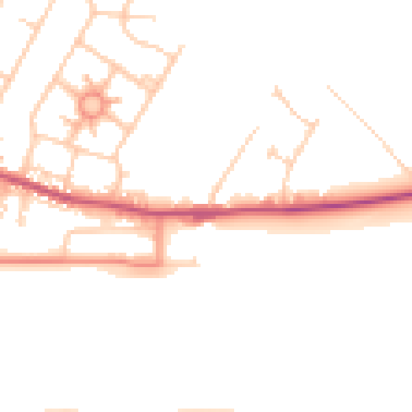 Daytime road noise heatmap for S63 0DE