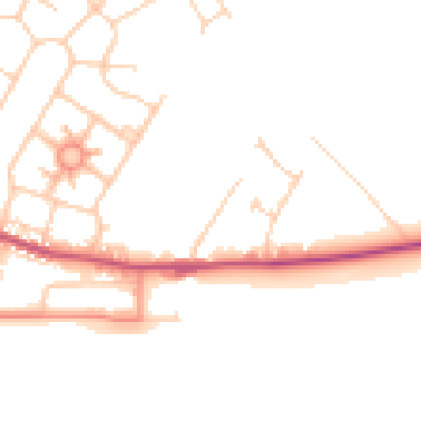 Daytime road noise heatmap for S63 0DF
